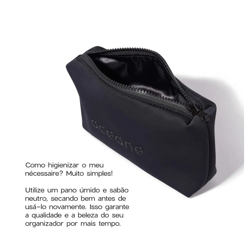 Kit Nécessaire Preto Daily Makeup + Nécessaire Preto Best Travel (2 Produtos)
