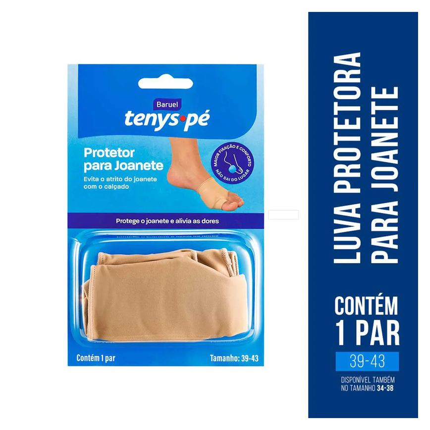 Protetor para Joanete Tenys Pé Tamanho 39- 43 com 1 Par