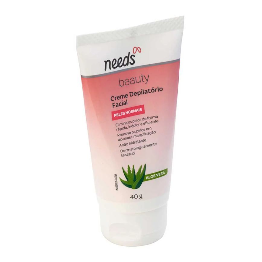 Creme Depilatório Facial Needs Beauty Pele Normal 40g