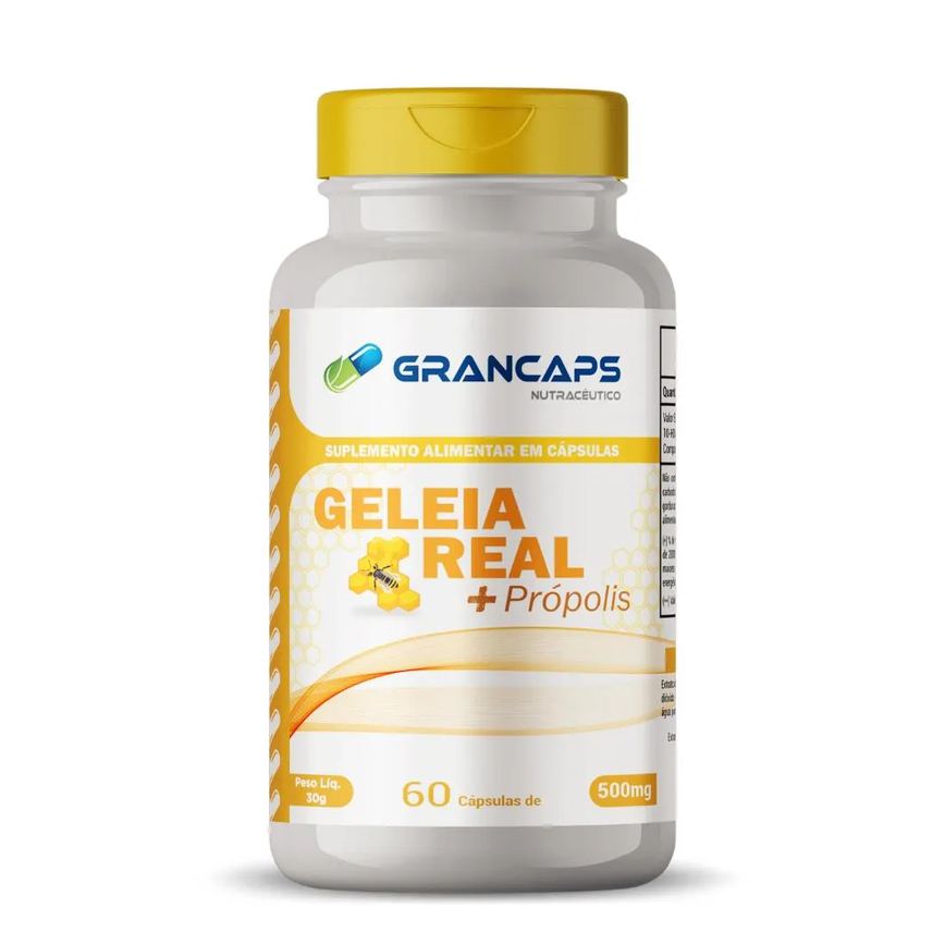 Geléia Real com Própolis 60 cápsulas 500mg Grancaps
