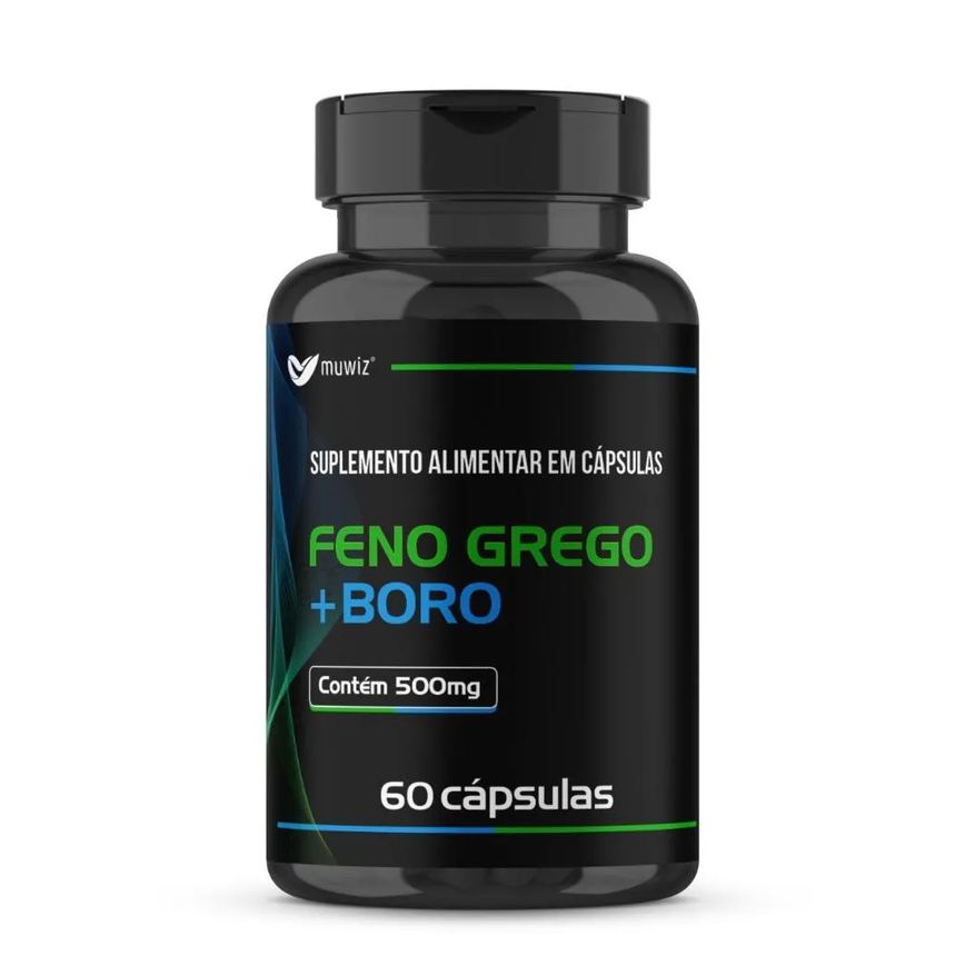 Feno Grego + Boro 60 cápsulas 500mg Muwiz