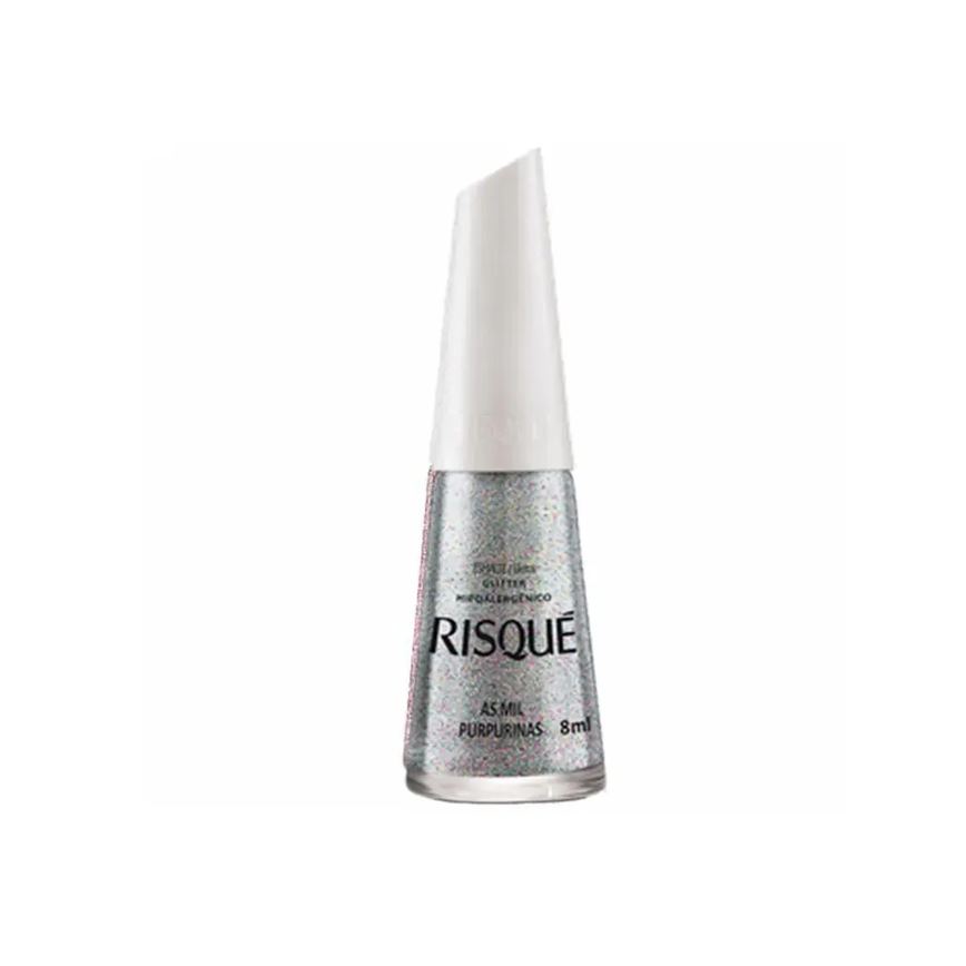 Esmalte Risque Glitter Purpurina