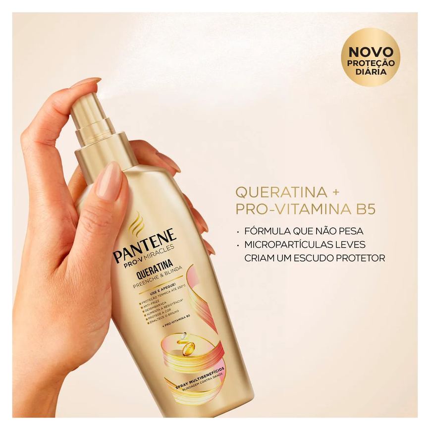 Spray Multibenefícios Pantene Miracles Queratina 160ml