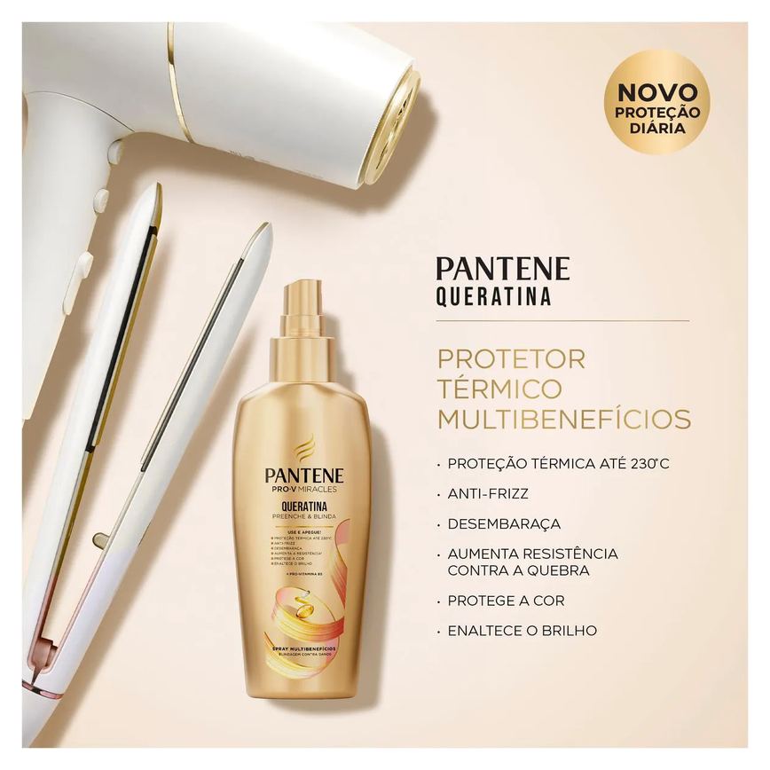 Spray Multibenefícios Pantene Miracles Queratina 160ml