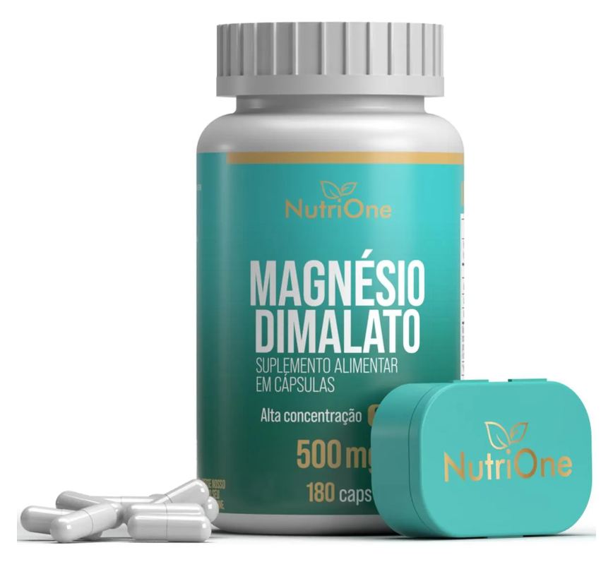 Magnésio Dimalato 180 Cápsulas 500Mg - Nutrione