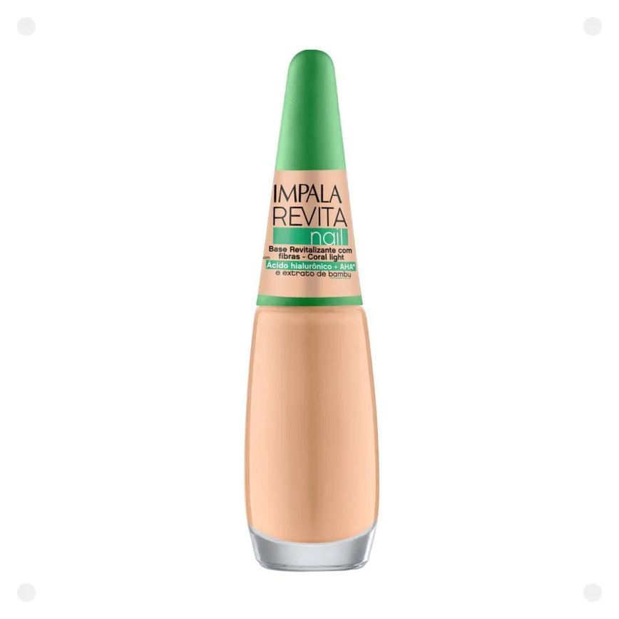 Base com Fibras Impala Revita Nail Coral Light 7,5ml