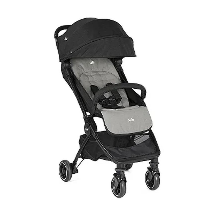 CARRINHO DE BEBê PACT PRETO E CINZA EMBER JOIE