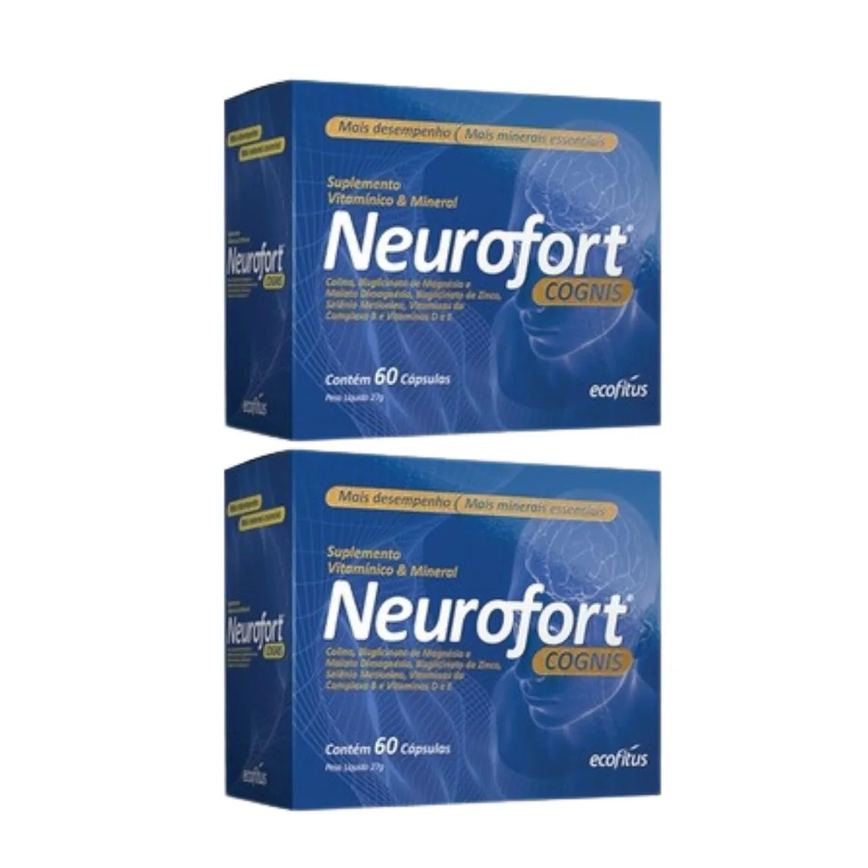 Kit C2 Suplemento Vitamínico Neurofort Cognis C60 - Ecofitus
