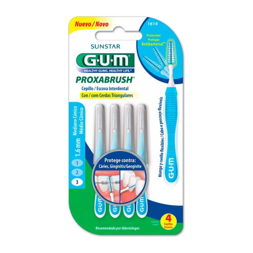 Escova Interdental Cilíndrica 2mm - 10 unidades - Green
