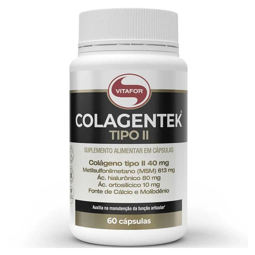 Colágeno Tipo 2 Colagentek Tipo Ii 790mg 60 cápsulas Vitafor