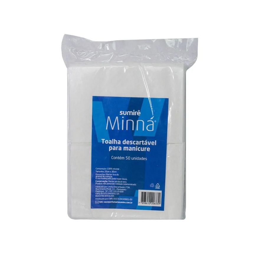 Toalha Descartável Manicure Minná 50un