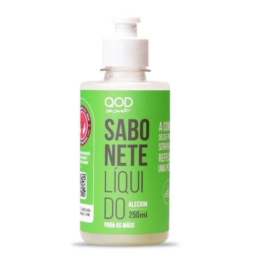 Sabonete Líquido Alecrim 250 ML - Qod We Care