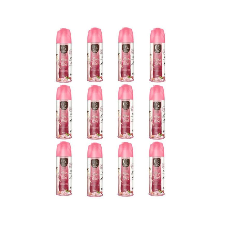 Desodorante Spray Alma de Flores Floral Intense 90ml - Kit C / 12un