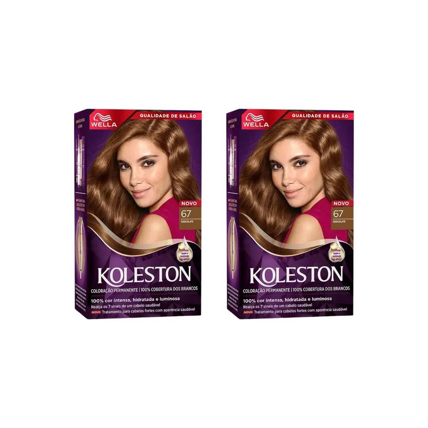 Coloraçao Koleston 67 Chocolate - Kit C / 2un