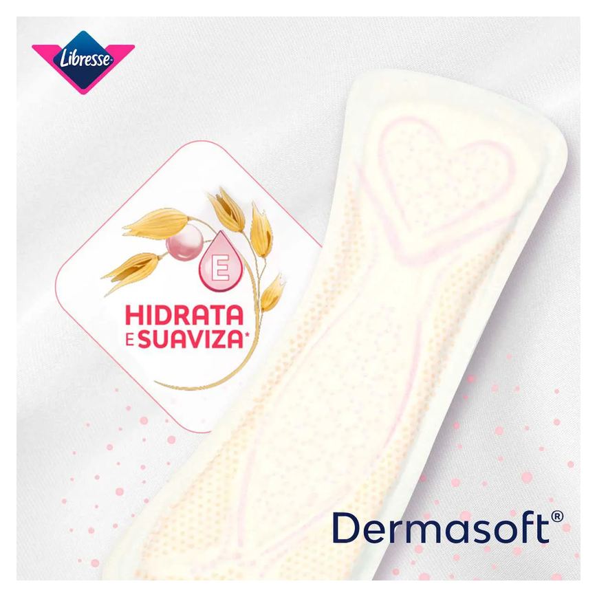 Protetor Diário Libresse Dermasoft Longo 40 unidades