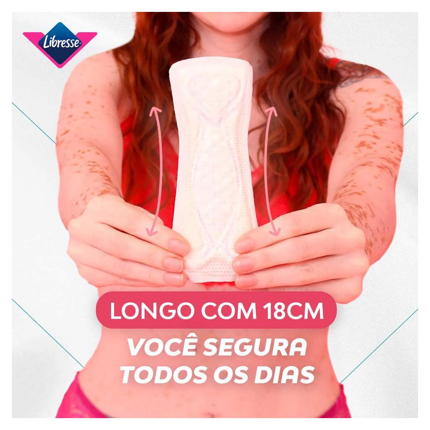 Protetor Diário Libresse Dermasoft Longo 40 unidades