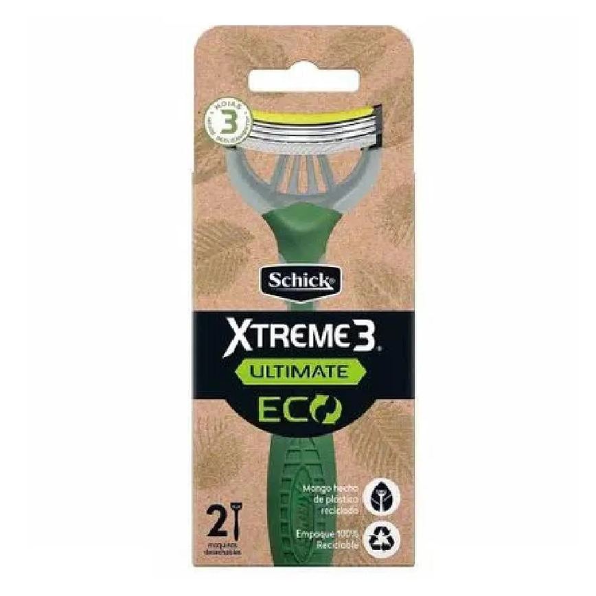 Aparelho Barbear Xtreme 3 Ultimate Eco Schick 2 unidades