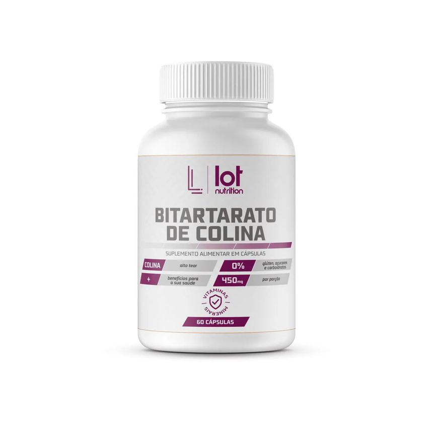 Bitartarato de Colina 450mg 60 cápsulas Lot Nutrition
