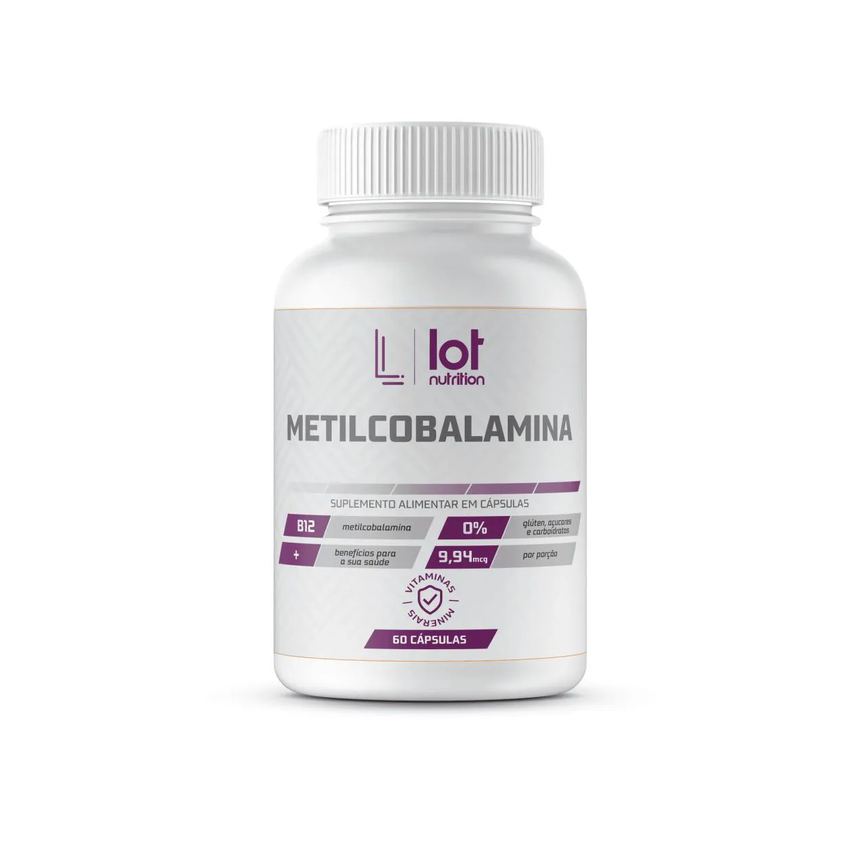 Metilcobalamina 120 cápsulas Lot Nutrition