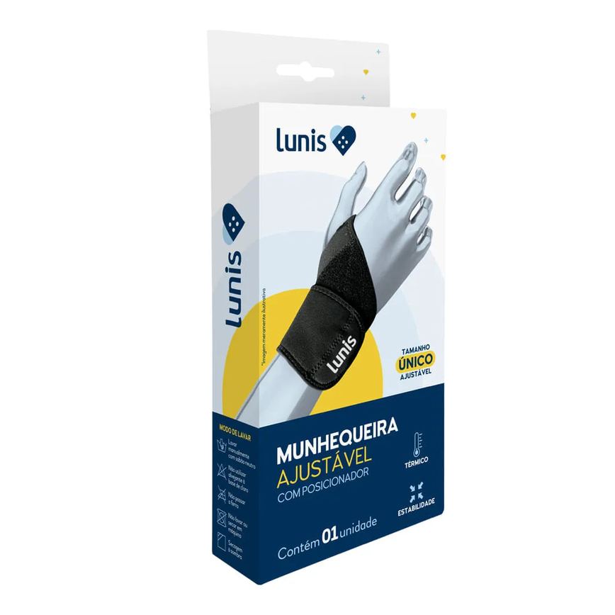 Munhequeira Lunis Ajustável Com Posicionador Tamanho Único