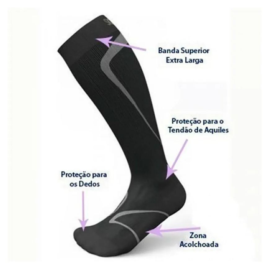 Meia Esportiva Performance Sigvaris 3/4 20-30 Mmhg Preto G3