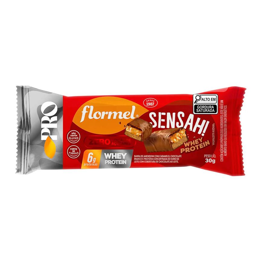 Chocolate Flormel Sensah! Zero Açúcar Whey Protein 30g