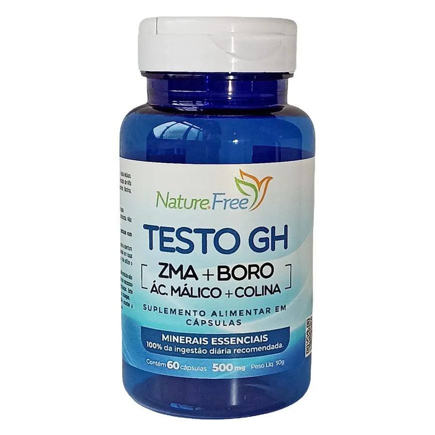 TESTO GH (ZMA + BORO + ÁC. MáLICO + COLINA) 60 CáPSULAS 500MG