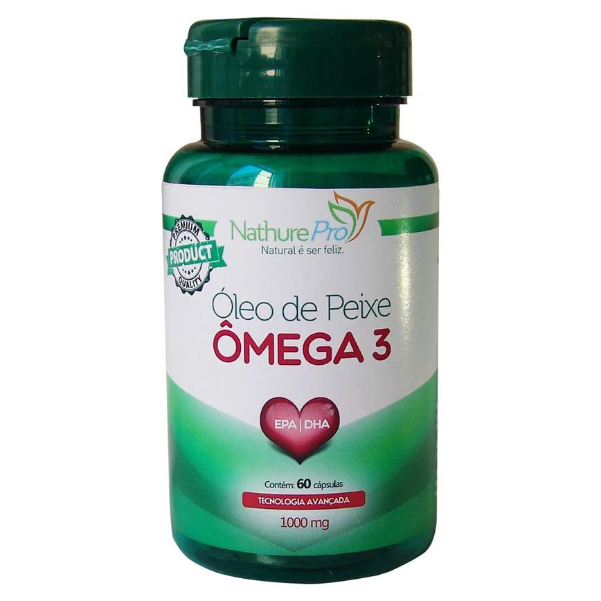 ÓLEO DE PEIXE ÔMEGA 3 PREMIUM 60 CáPSULAS 1000MG