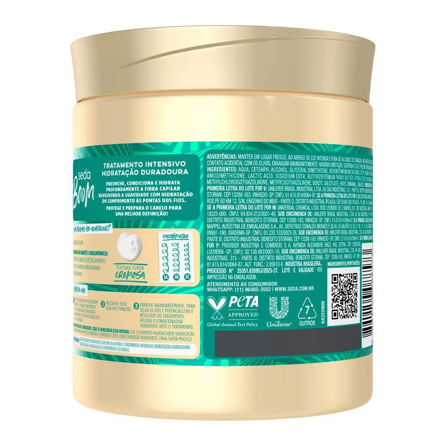 Tratamento Intensivo Seda Boom Hidratação Duradoura 500g
