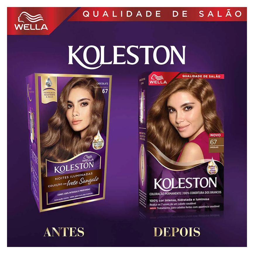 Tinta de Cabelo Permanente Koleston Noites Iluminadas - Chocolate