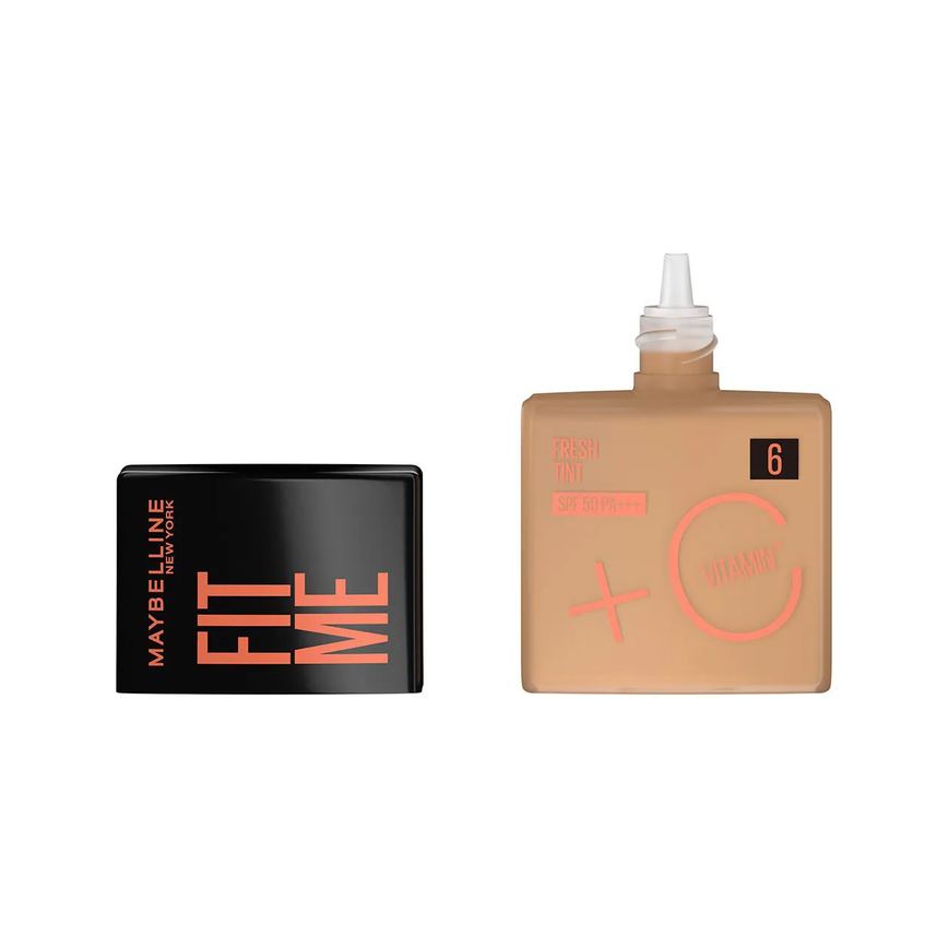 Base Líquida Maybelline NY Fit Me Fresh Tint Vitamina C FPS 50 30ml - Cor 06