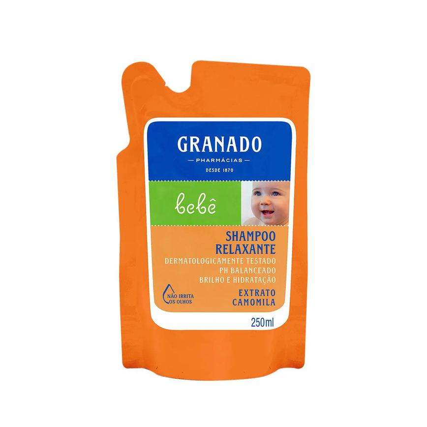 Refil Shampoo Granado Bebê Camomila Relaxante 250ml