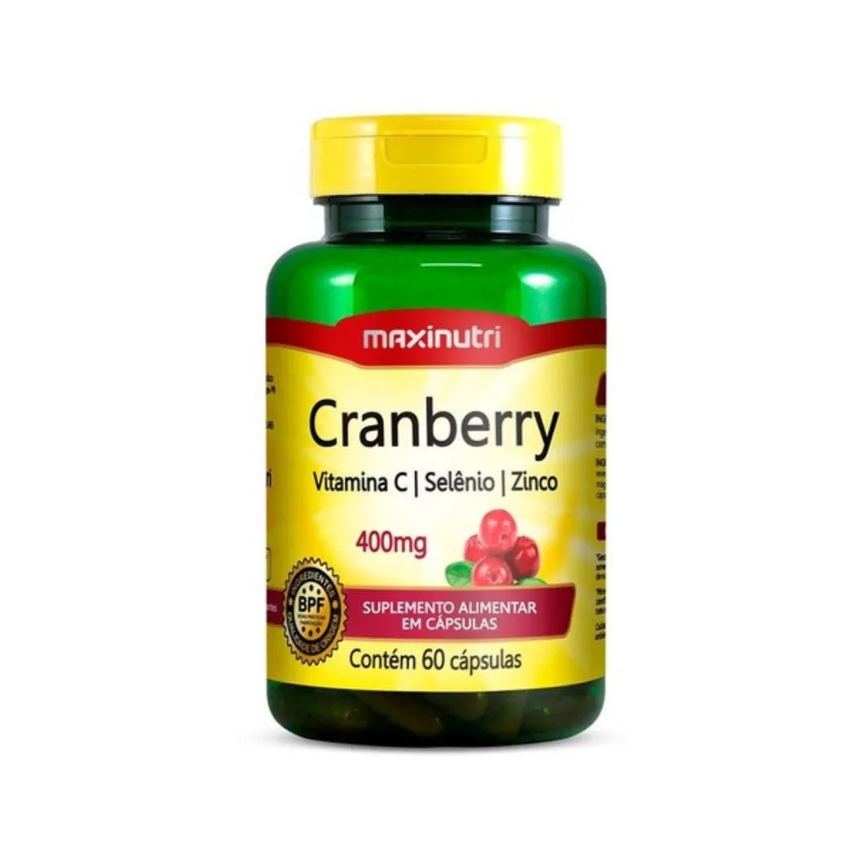 Vitamina C Selênio Zinco Cranberry 400mg 60 cápsulas