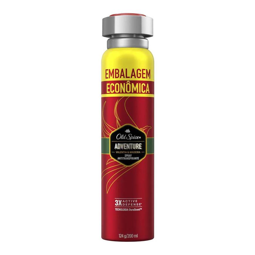 Desodorante Spray Antitranspirante Old Spice Adventure Valentia & Madeira 120g