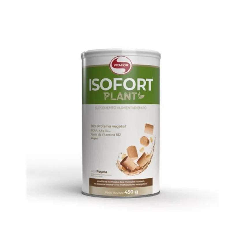 Iso Fort Plant (450g) - Sabor: Paçoca