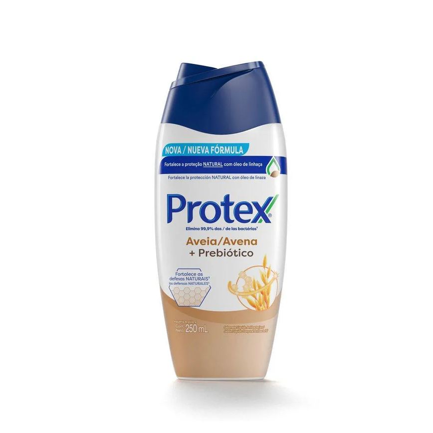 Sabonete Líquido Antibacteriano para Corpo Protex Aveia 250ml
