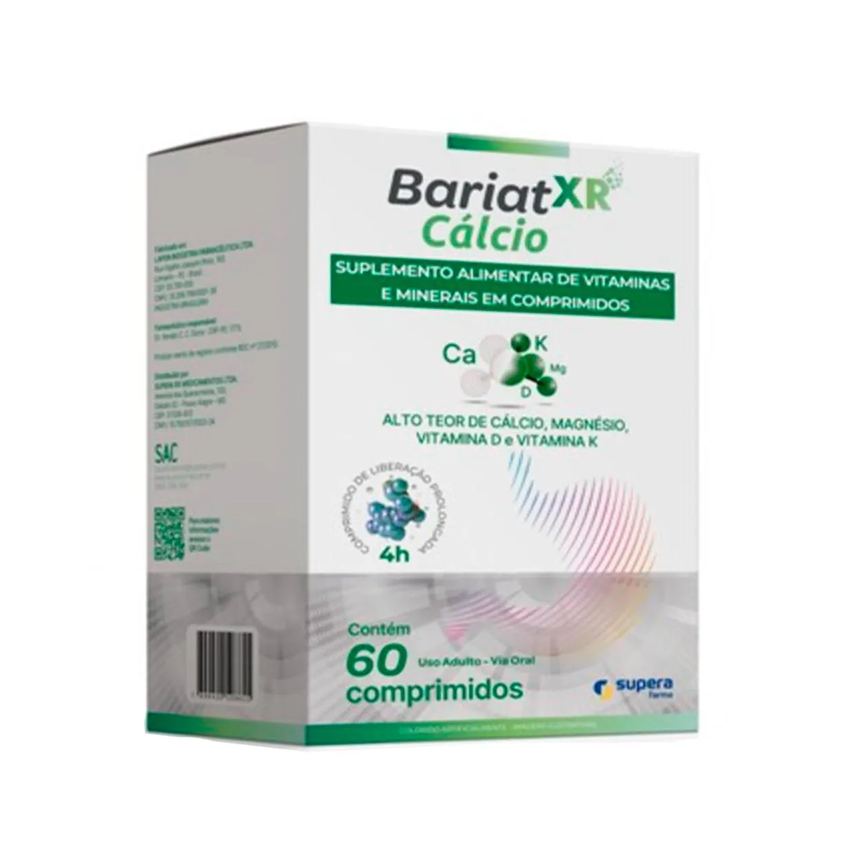 Cálcio Bariat XR com 60 Comprimidos de Liberação Prolongada