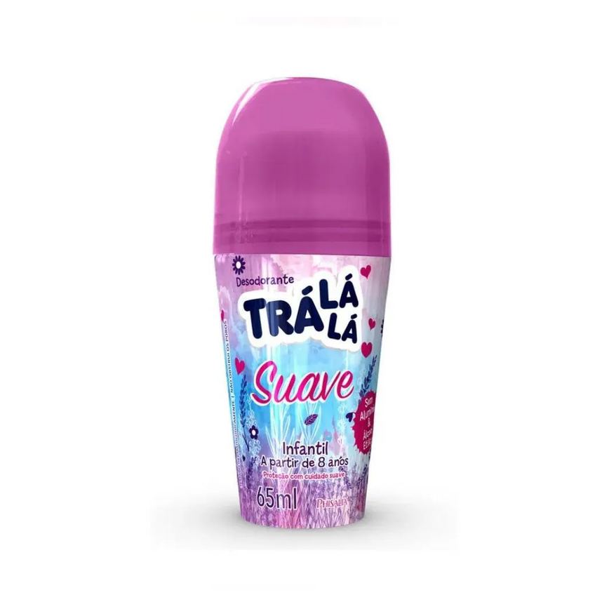 Desodorante Tra La La Kids Rollon Suave 65ML Rosa