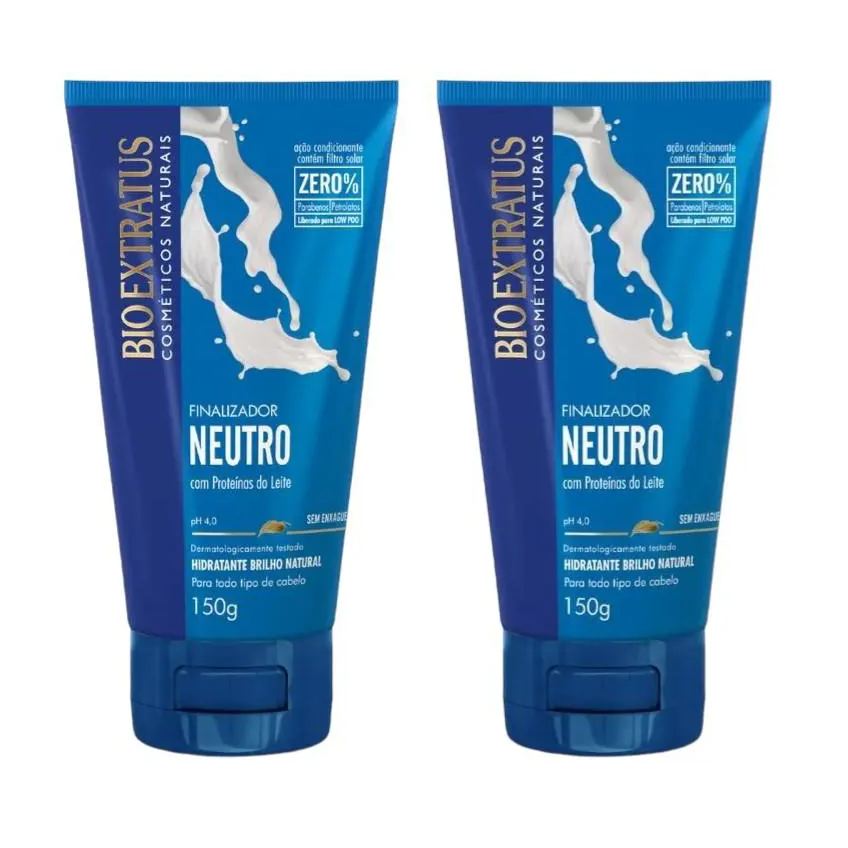Kit 2 Finalizador Brilho Natural Neutro 150 G Bio Extratus
