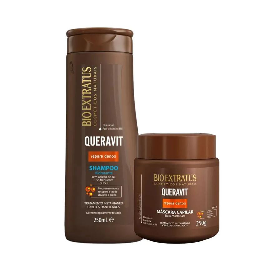 Kit Queravit 1 Shampoo Hidratante 350Ml 1 Máscara 250Ml