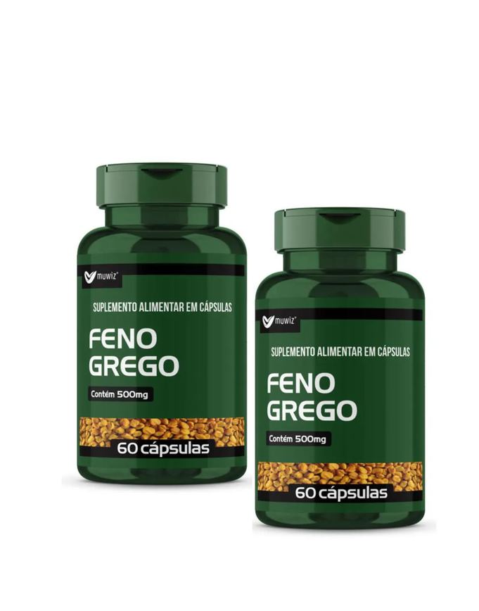 Feno Grego 500mg 60 cápsulas - 2 unidades