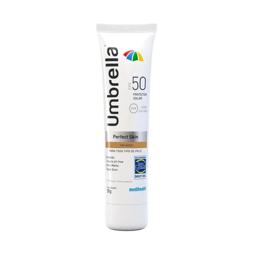 Protetor Solar Umbrella Perfect Skin Tom Médio Fps50 50g