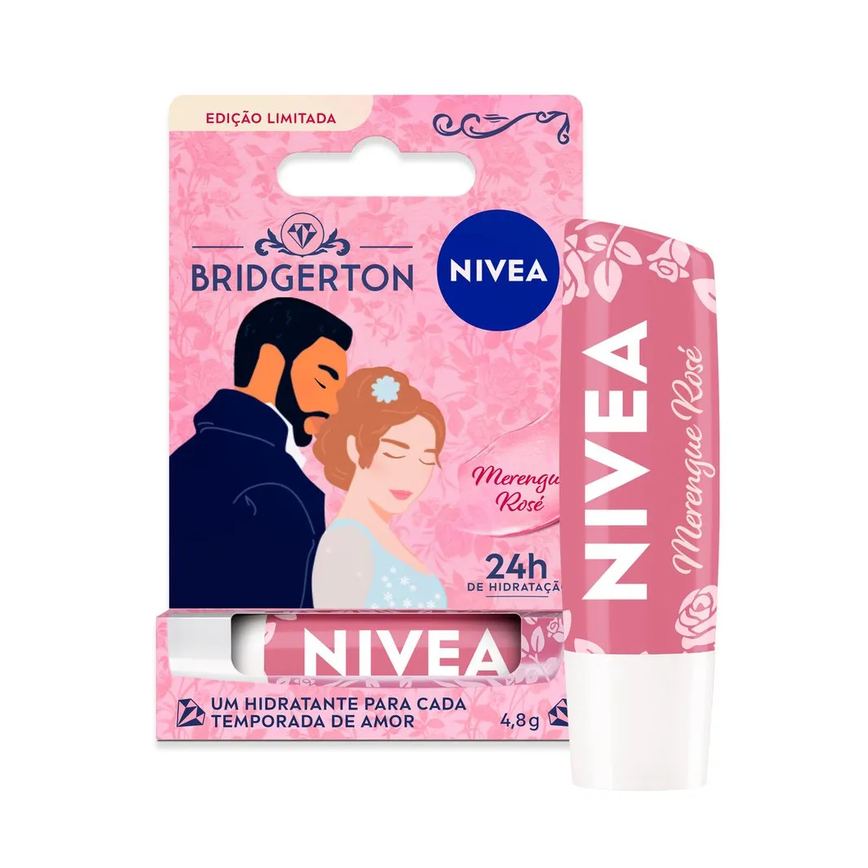 Hidratante Labial Nivea Merengue Rosé Ed. Limitada Bridgerton 4,8g