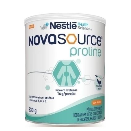 Pó Para O Preparo De Bebida Para Dietas Com Restrição De Sacarose, Frutose E Glicose Novasource Proline Sem Sabor 330G