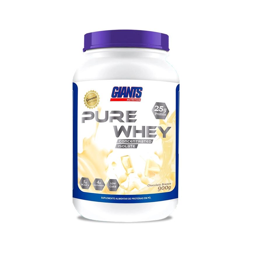 Pure Whey Gourmet Edition 900G Chocolate Branco Giants Nutrition