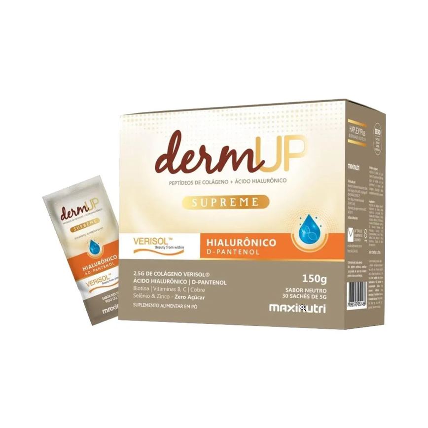 Dermup Verisol Acido Hialuronico D-pantenol Sachê Maxinutri