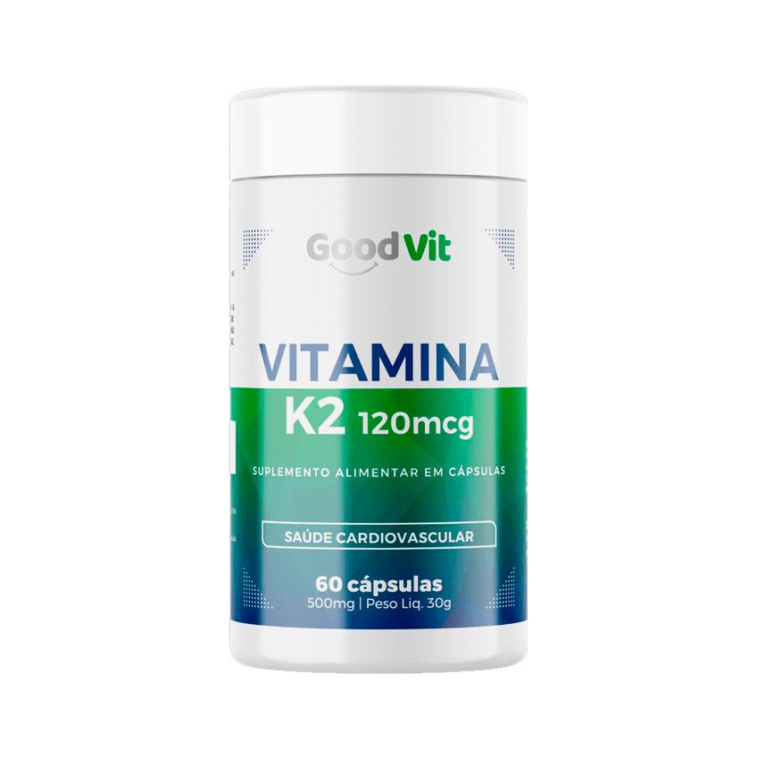 Vitamina K2 120mcg Suplemento Alimentar 60 Cápsulas 500mg Good Vit