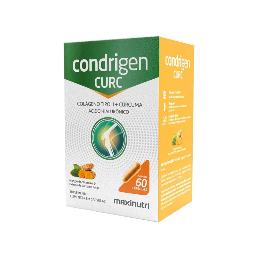 Condrigen Curc Colageno Tipo Ii + Curcuma + Acido Hialuronico Com 60 Capsulas Maxinutri