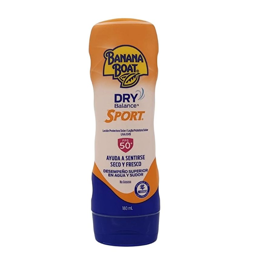 Loção Protetora Solar Uva/Uvb Dry Balance Sport Fps 50+ Banana Boat 180Ml