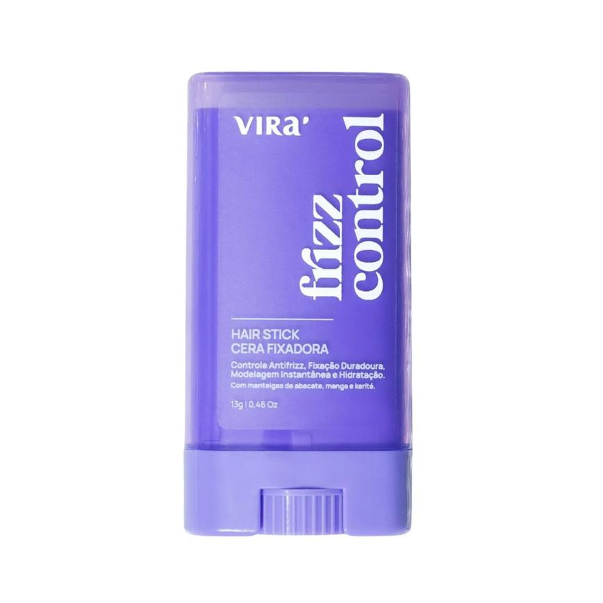 Cera Fixadora Stick Virá Cosméticos Frizz Control 13g